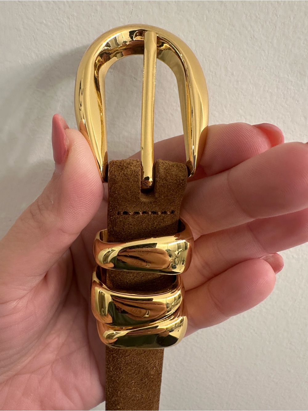 Madewell Triple Keeper Suede Belt SZ XL - Picture 2 of 5
